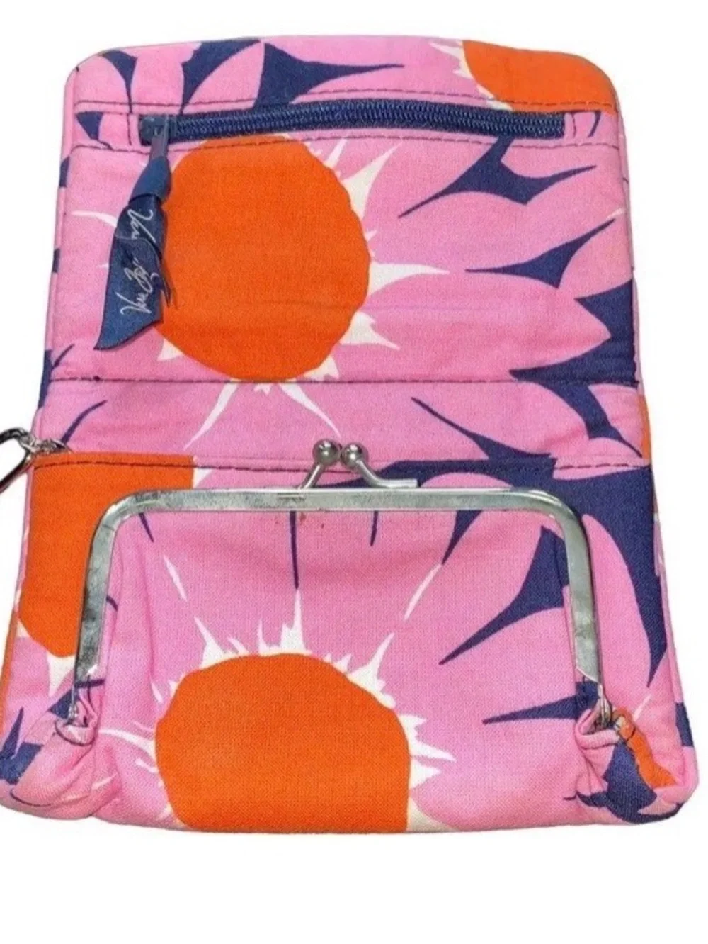 Vera Bradley Loves Me Pouch Folding Wallet Kisslock Coin Purse, like new! - Picture 3 of 6